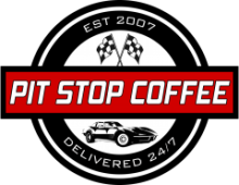 Pit Stop Coffee logo, Los Angeles